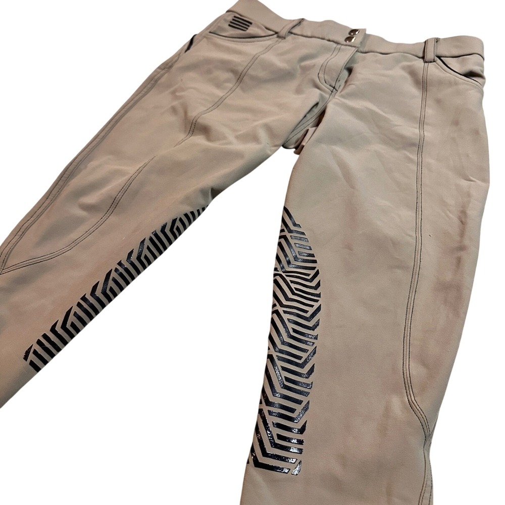 GhoDho Taupe Silicone Inner Thigh‎ Riding Breeches Women's 30